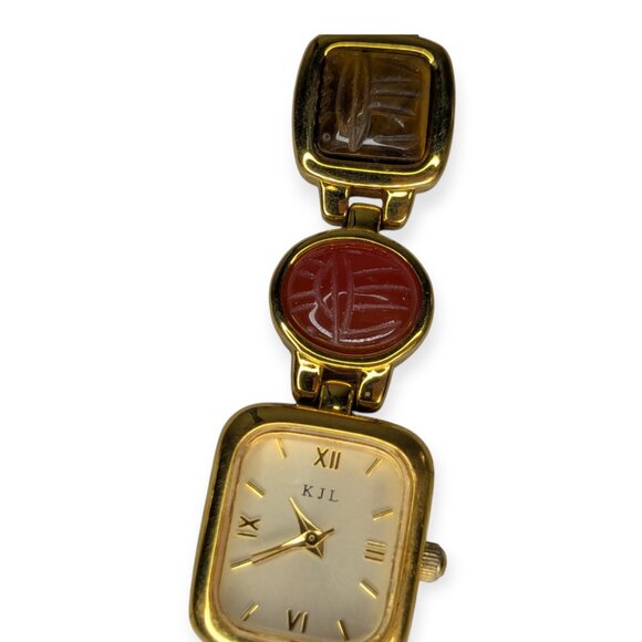 Vintage Kenneth Jay Lane KJL Women's Precious Stones Limited Edition Watch - Picture 11 of 14